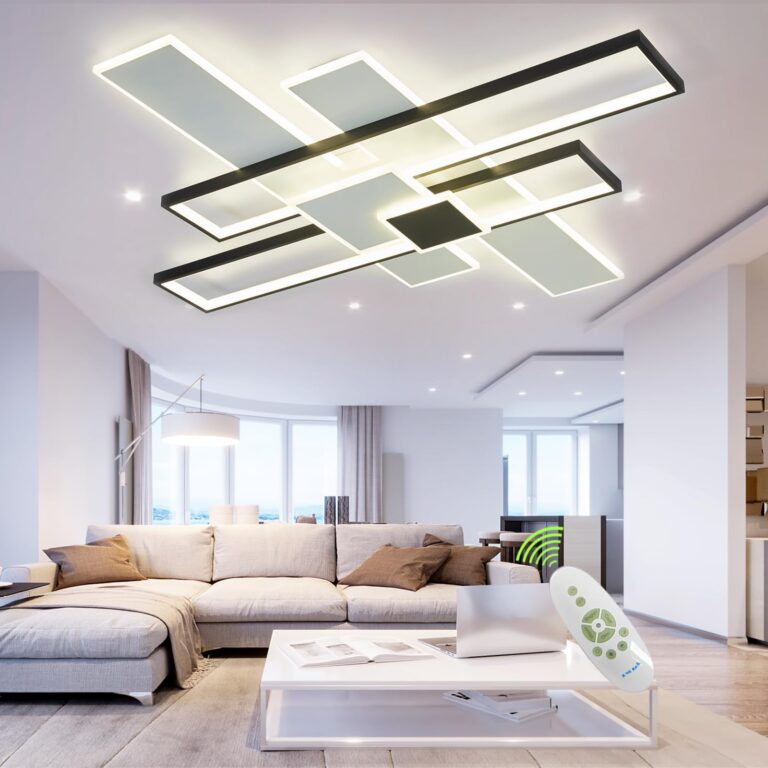 Plafoniera Led Soffitto Moderna Per Soggiorno, Plafoniera Led Soffitto In Cristallo Per Sala Da P...