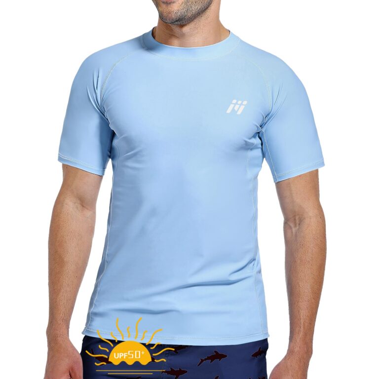 MEETWEE Rash Guard Uomo Manica Lunga UPF 50+ ad Asciugatura Rapida