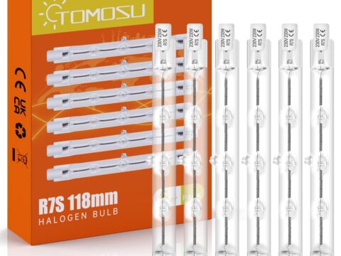 Tomosu Alogena R7s 118mm 230W Bianco Caldo 2800K – 6 Pezzi
