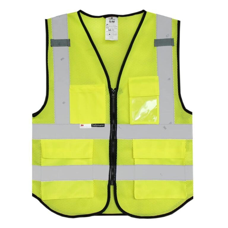 Salzmann Gilet alta visibilità con cerniera e nastro 3M