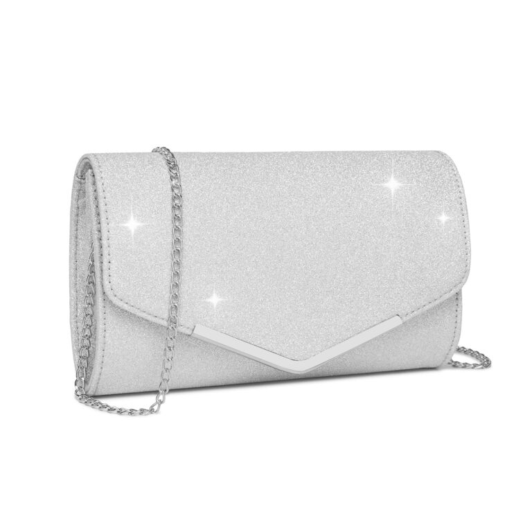 Miss Lulu Pochette elegante clutch in PU con tracolla