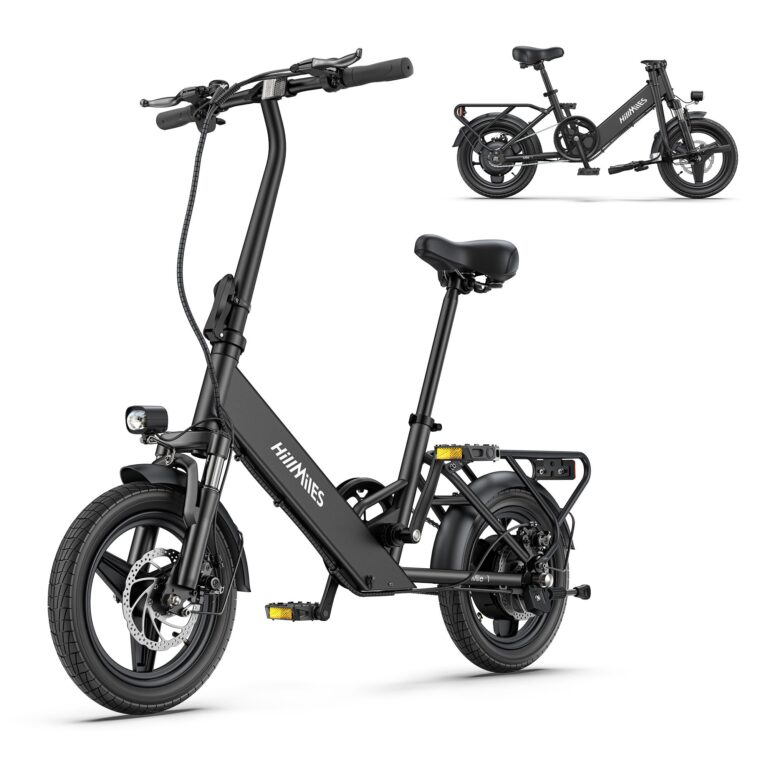 Bicicletta elettrica HillMiles Mile 1, batteria 36 V 10.4 AH, pneumatico 14'*2.0', velocità 25 km/h e autonomia 40-65 km B...