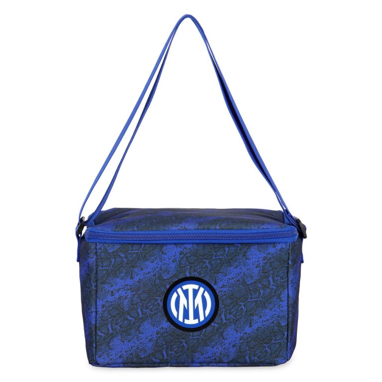 Iinter linea Home - Borsa Porta pranzo termica con rivestimento termico, stampa Snake e logo ufficiale, Blu Royal
