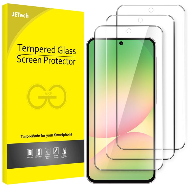 JETech Pellicola Vetro Temperato Samsung Galaxy A56 5G, Pacco da 3