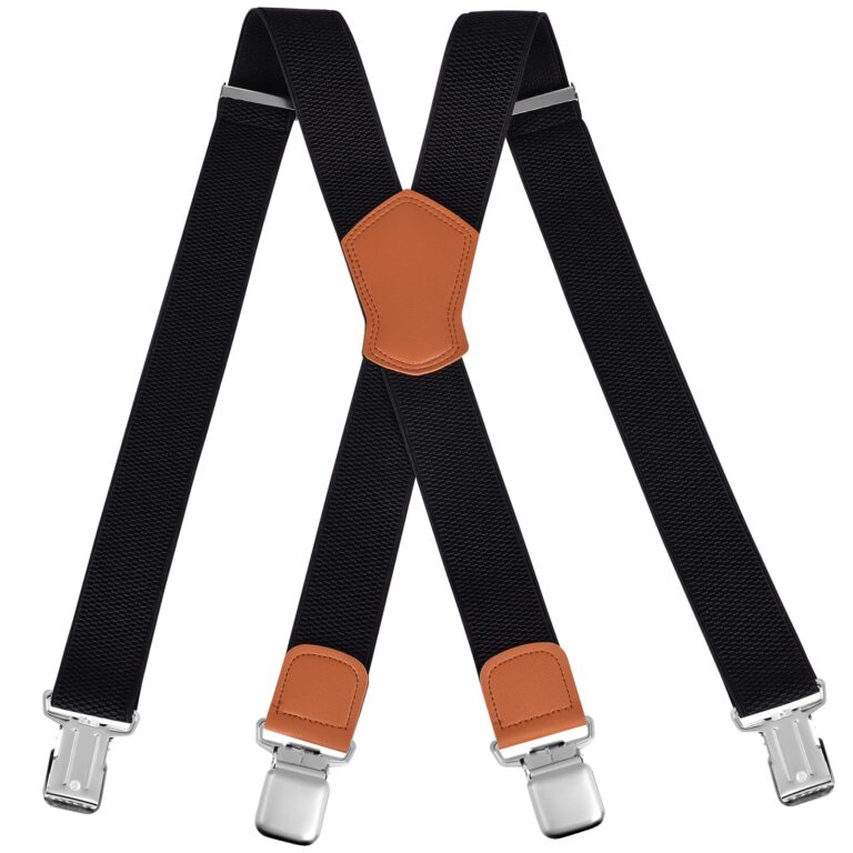ACWOO Bretelle Uomo Larghe a X con Clip Robuste Moderne e Vintage