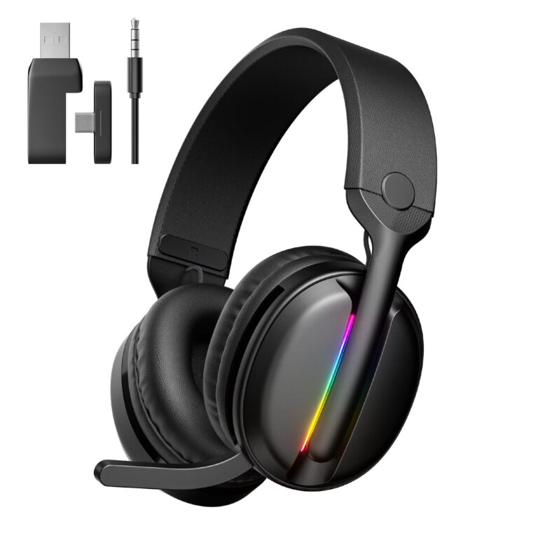 MANKIW Cuffie Gaming Wireless per PS5, PS4, PC con Bluetooth 5.4