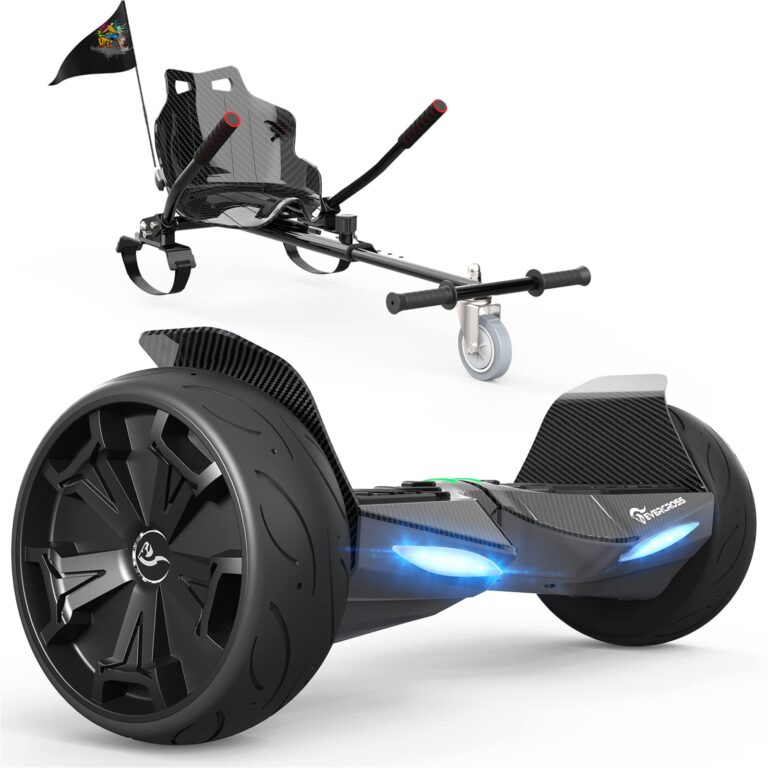 EVERCROSS Hoverboards e kart, Set Hoverboards Elettrico da 8,5 Pollici e Kart per Bambini con Bluetooth, Batteria 4Ah, Con...