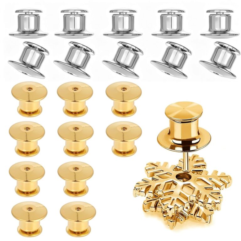 JYNXOR 20 chiusure di bloccaggio in metallo 10 mm per spille