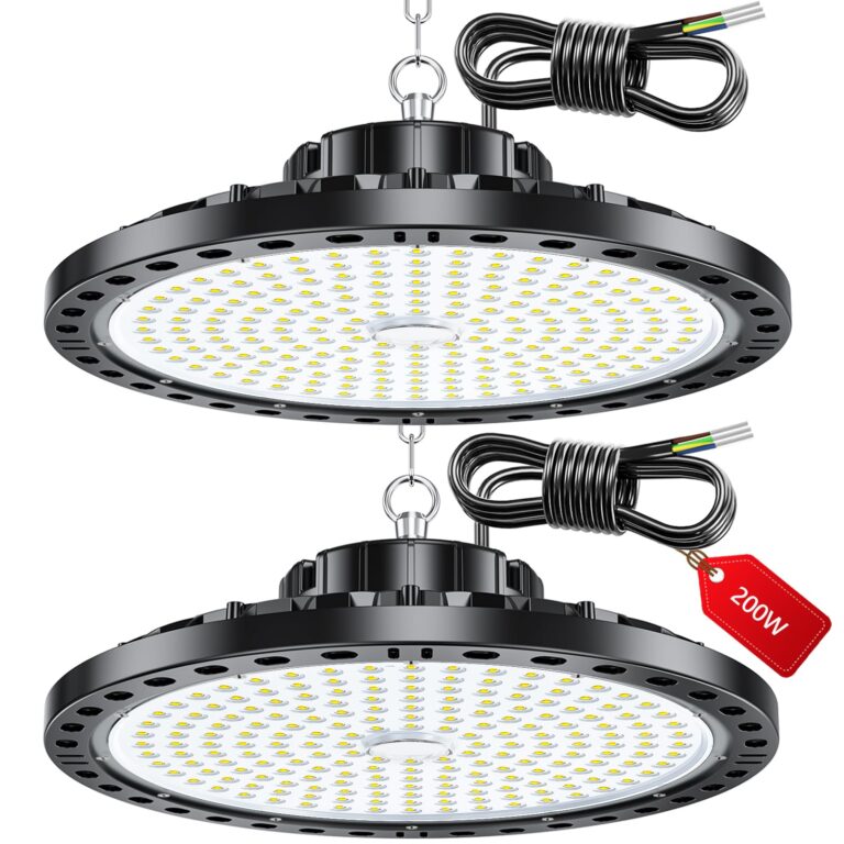 UFO Faretto LED - 2 Pezzi 200W 20000LM UFO Lampada Da Officina Industriale con Trasformatore LED,...