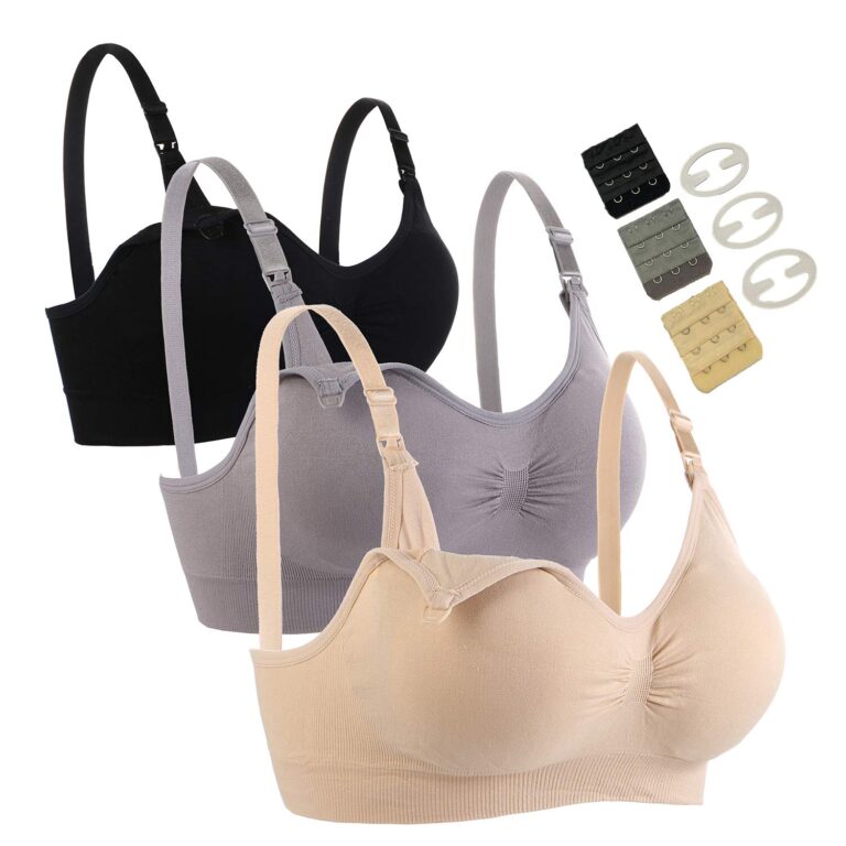 Seitop reggiseni allattamento senza cuciture confezione da 3