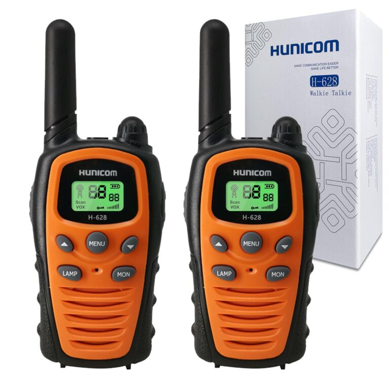 Walkie Talkie PMR con Torcia LED, VOX e Vivavoce, Portata 5 km