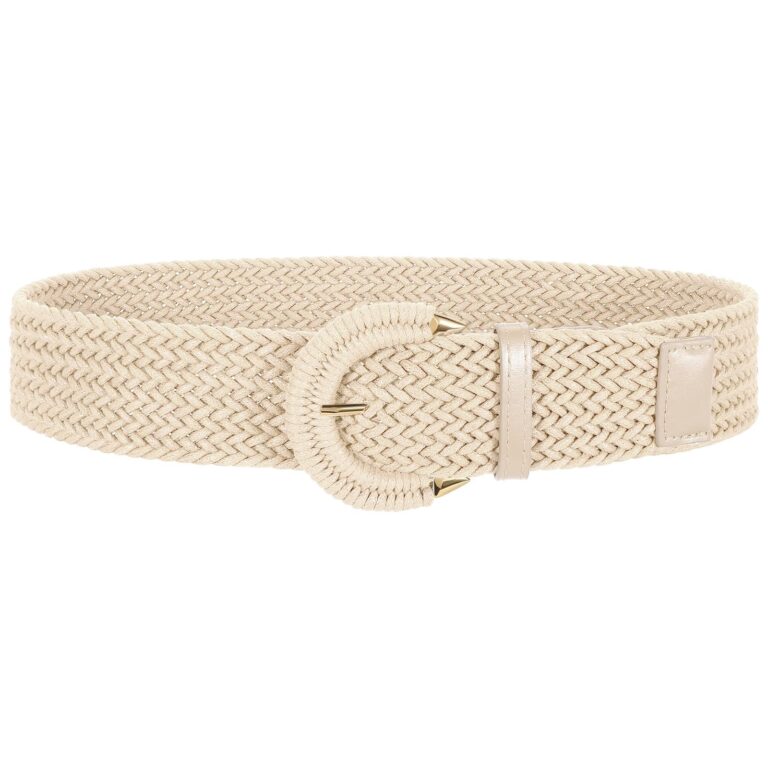 VONMELLI cintura elastica donna larga intrecciata vintage