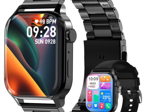 Homailida Smartwatch Uomo/Donna con 2 Cinturini e Chiamate