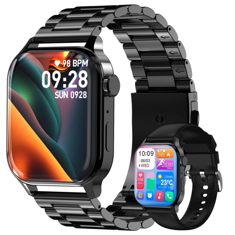 Homailida Smartwatch Uomo/Donna con 2 Cinturini e Chiamate
