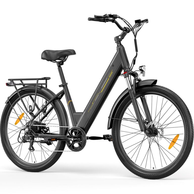 Junglor Bici Elettrica 27,5" donna Motore da 250 W, 36 V 15.6 Ah Batteria Rimovibile, Autonomia fino a 100 km, bicicletta ...