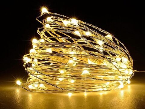 Jsdoin Lucine LED Decorative a Batteria 5M 50 LED Filo Fata