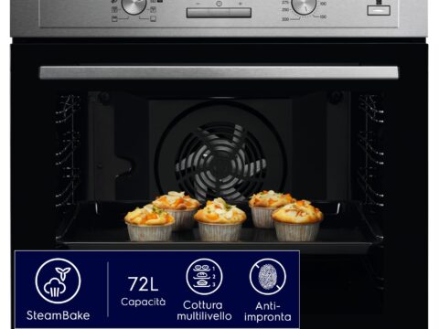Electrolux COD3S40X Forno da Incasso SteamBake con Cottura a Vapore 72L