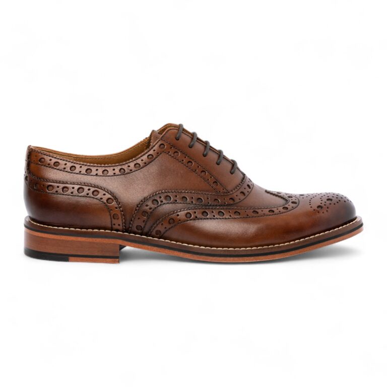 Chapman & Moore Scarpe Uomo Oxford Punta ad Ala in Pelle