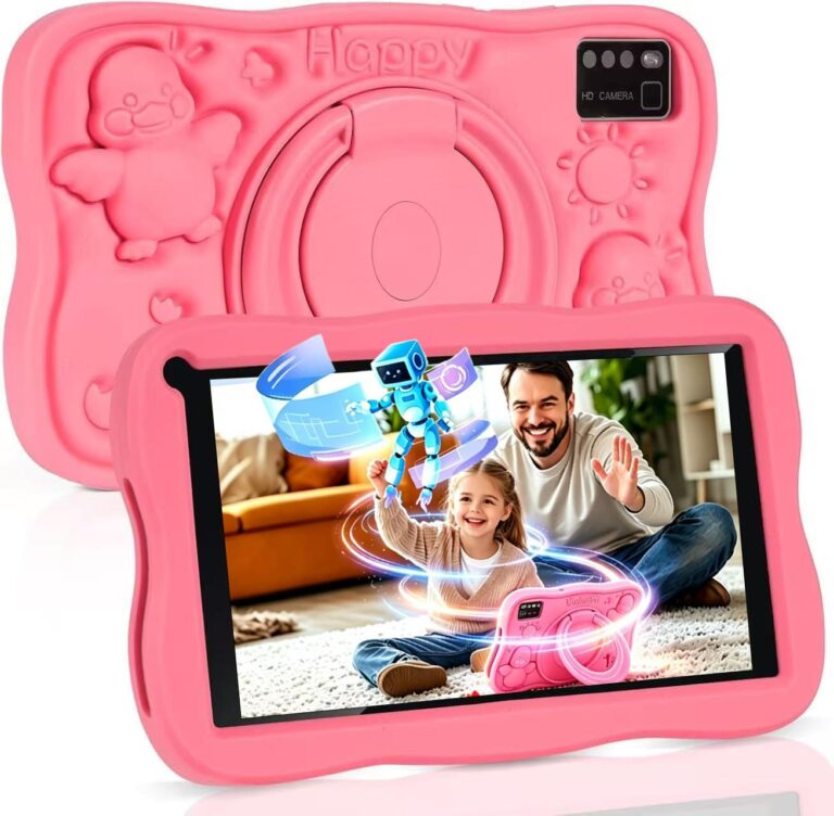 Tablet Bambini 7 Pollici con Controllo Parentale, Android 13 Tablette, 8 GB RAM 64GB ROM (256 GB Estensione),Software educ...