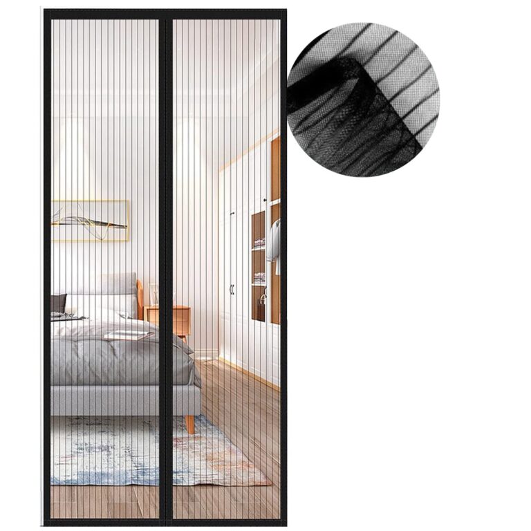 Zanzariera Magnetica per Porta 70x250 cm – Chiusura Automatica Nero