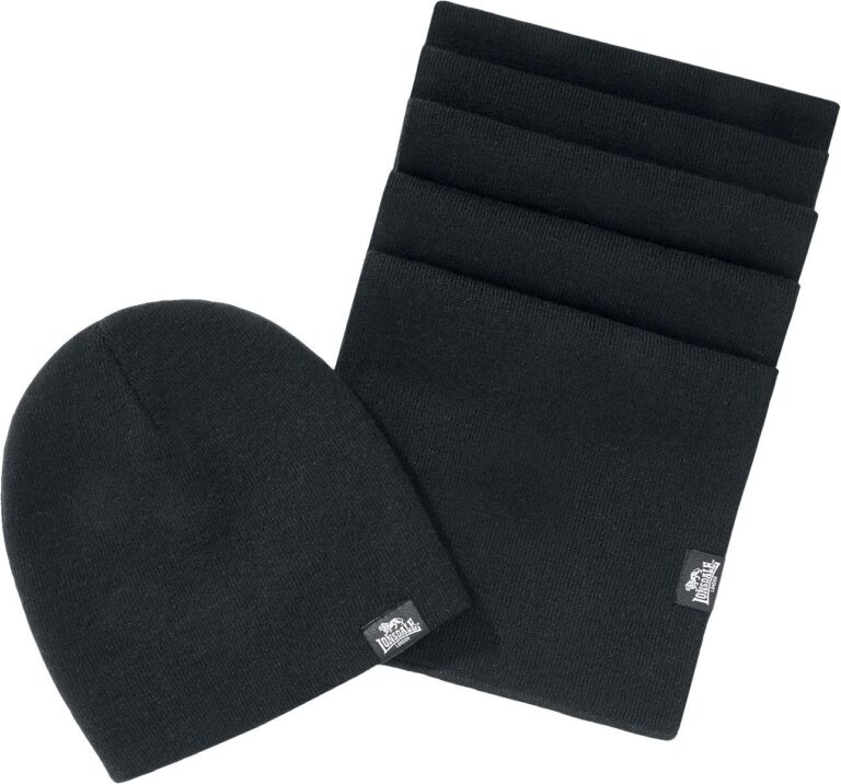 Lonsdale Leafield Set Cappello e Sciarpa Invernale da Uomo