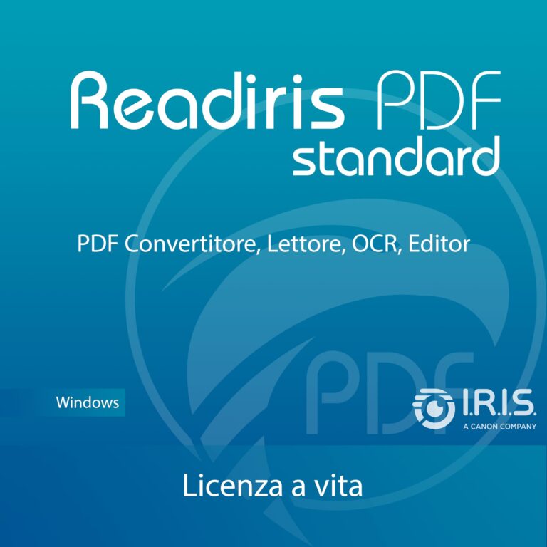 Readiris PDF Standard – Editor PDF professionale, licenza a vita