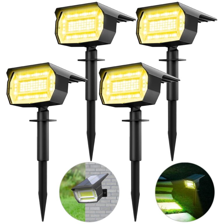 Faretti Solari da Esterno 72 LED – Set da 4 pezzi IP65