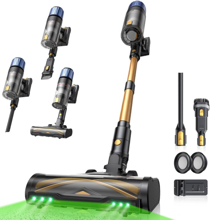 Proscenic P15 Aspirapolvere Senza Fili 580W 70 Min 55Kpa Scopa Elettrica Senza Fili Potente Autonomia Asta Telescopica Reg...