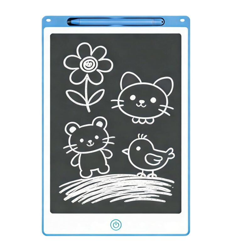 Tavoletta LCD 10 Pollici Blu con Penna Integrata e Blocco Schermo