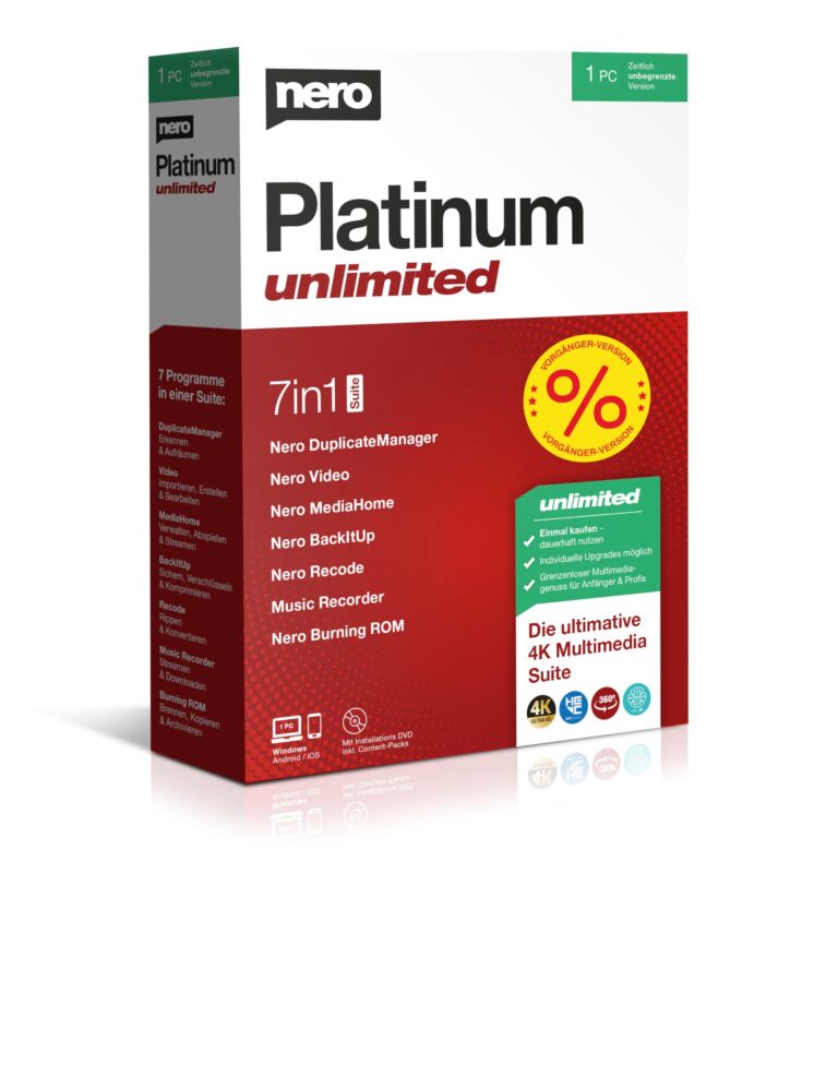Nero Platinum Unlimited 2020 – Suite multimediale 24 lingue
