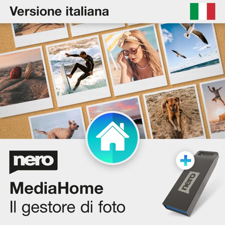 Nero MediaHome – Organizza foto, musica e video con AI su USB