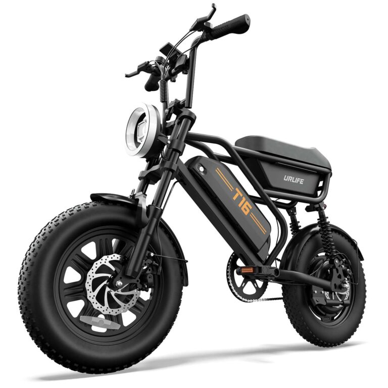 URLIFE Bici Elettrica per Adulti, 16" x 3.0, Batteria Rimovibile da 48V 13Ah e Motore Brushless da 250W, 100KM range, Bici...