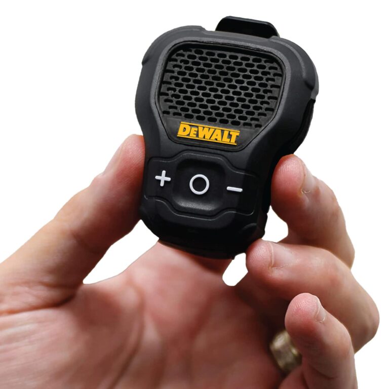 DEWALT Jobsite Pro Speaker Bluetooth Indossabile, Mini Altoparlante Portatile Wireless con Clip e...