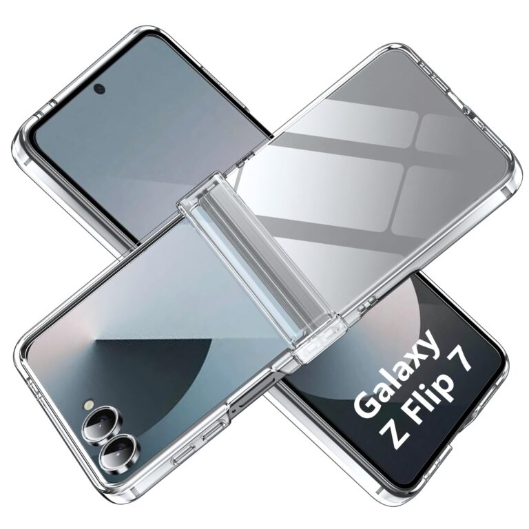 Fitudoos Compatibile con Cover Samsung Galaxy Z Flip 7,Antiurto,Ultra sottile,Custodia Posteriore in PC Trasparente - Tras...
