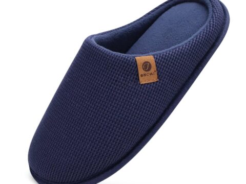 ONCAI Pantofole Uomo Invernali con Memory Foam e Pelliccia Sintetica