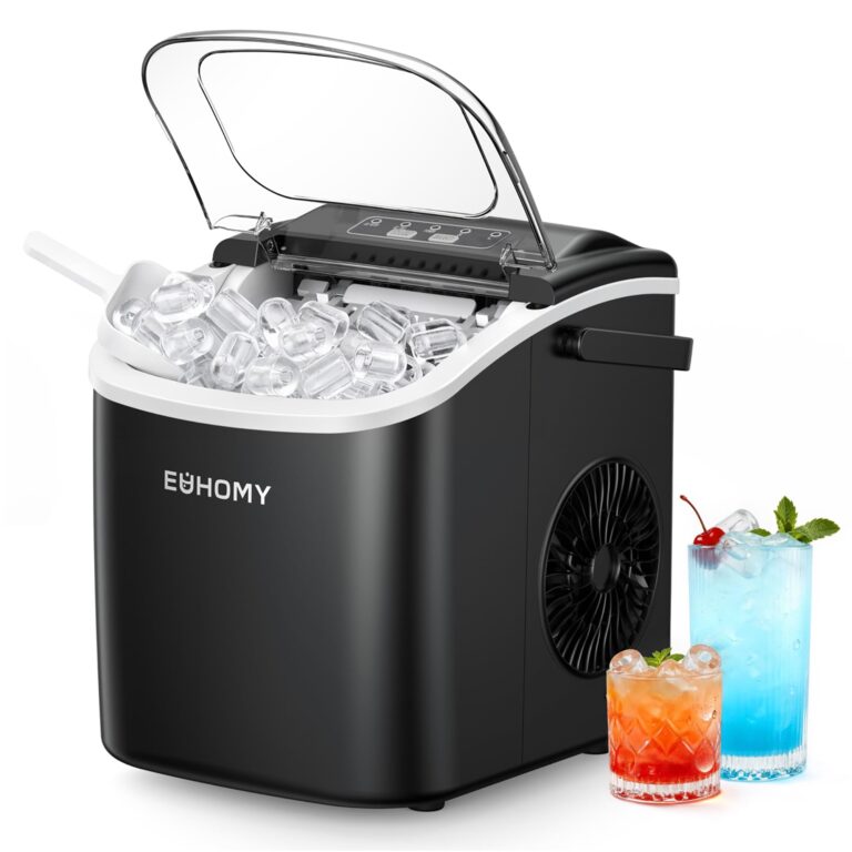 EUHOMY Macchina per Ghiaccio 12 kg/24h con 2 Dimensioni