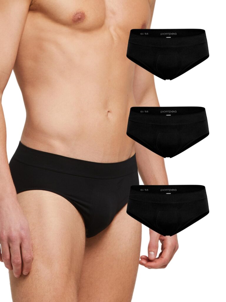 Pompea Slip Uomo Senza Cuciture in Microfibra – 3 Paia
