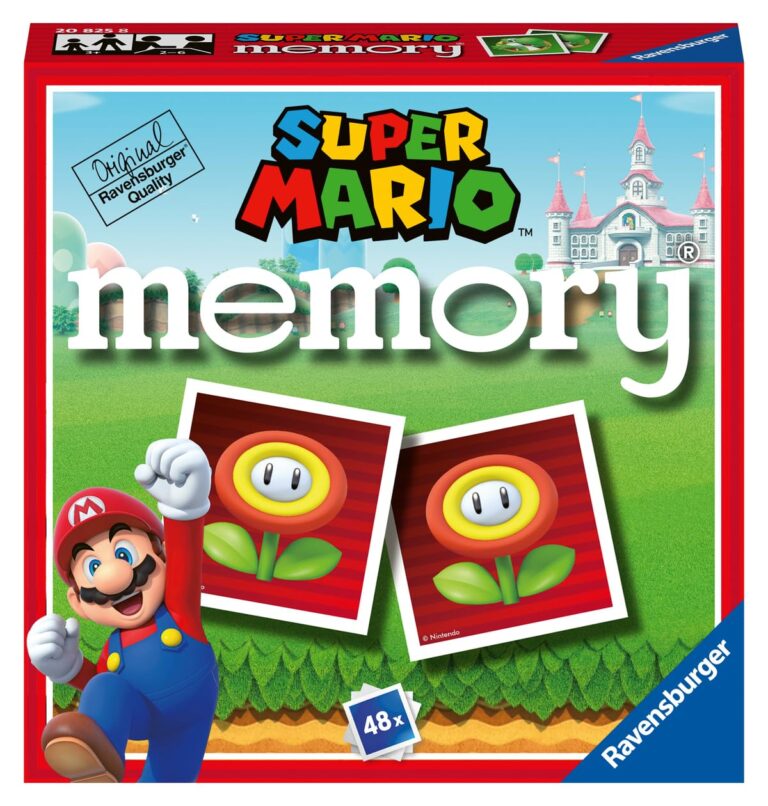 Ravensburger - Super Mario Mini Memory | Gioco Bambino 3 Anni | Memory Gioco per Bambino | 48 Carte Di Supermario | Regalo...