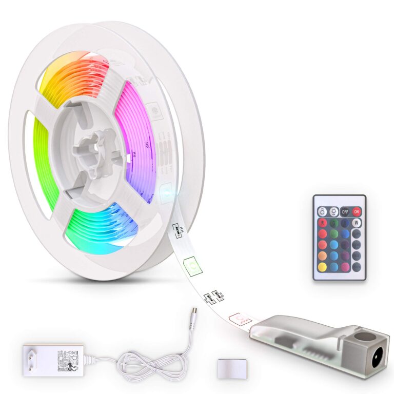 B.K.Licht Striscia LED RGB 3m con Telecomando e Dimmer