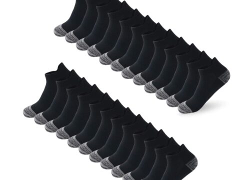 BUDERMMY Calzini Sportivi Uomo/Donna Rinforzati – 12 Paia