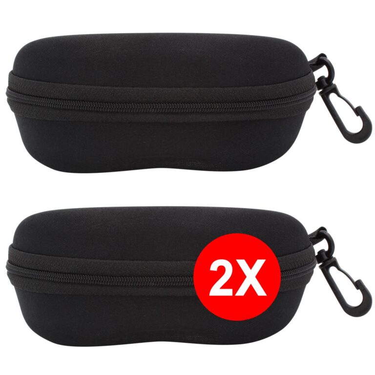 TBOC Custodia Rigida per Occhiali con Clip da Cintura, Pack 2 pezzi
