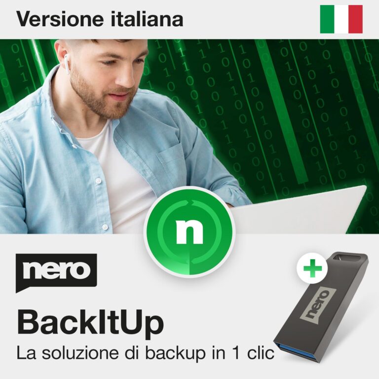 Nero BackItUp – Backup automatico e ripristino dati, licenza a vita