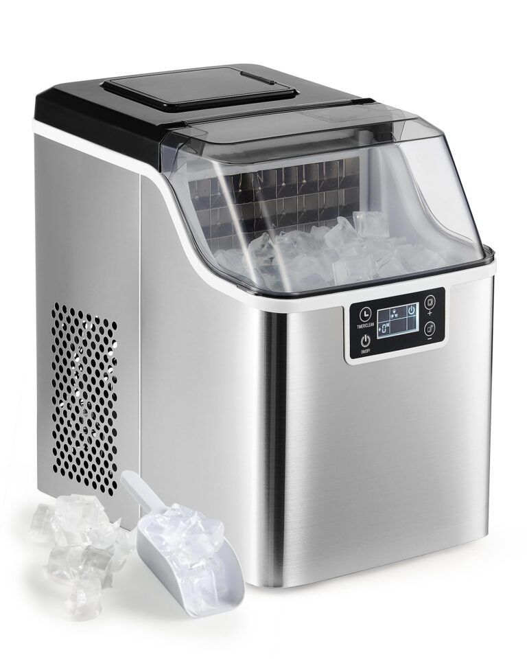 CO-Z Fabbricatore Ghiaccio 22 kg/24h in Acciaio Inox con Display LCD