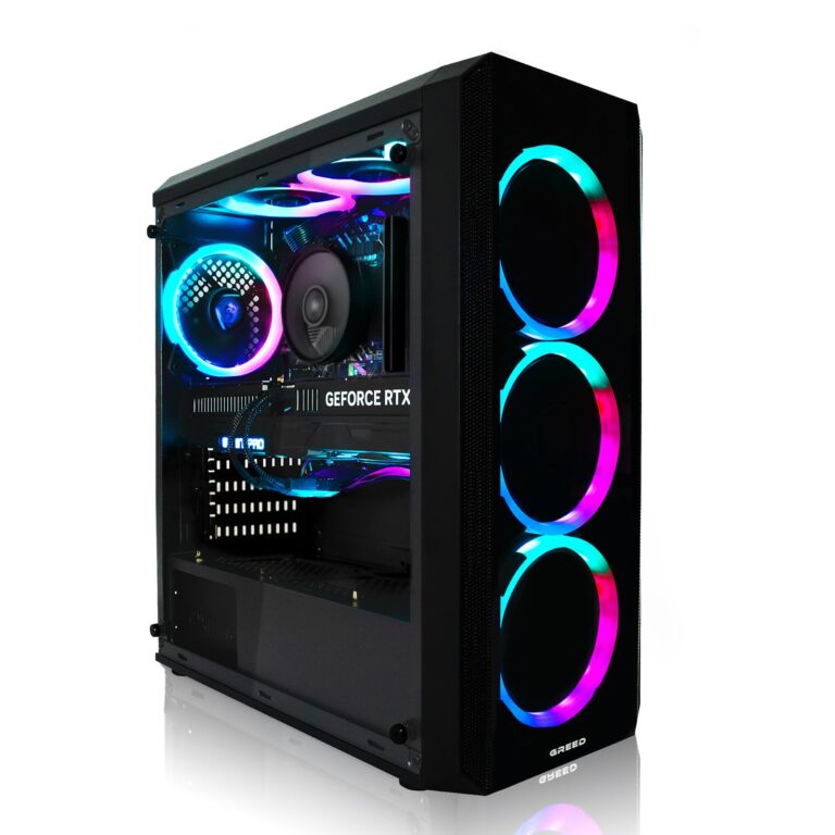 Greed Mk2 Gaming PC AMD Ryzen 7 5700X + Nvidia RTX 5060 Ti 8GB, RGB