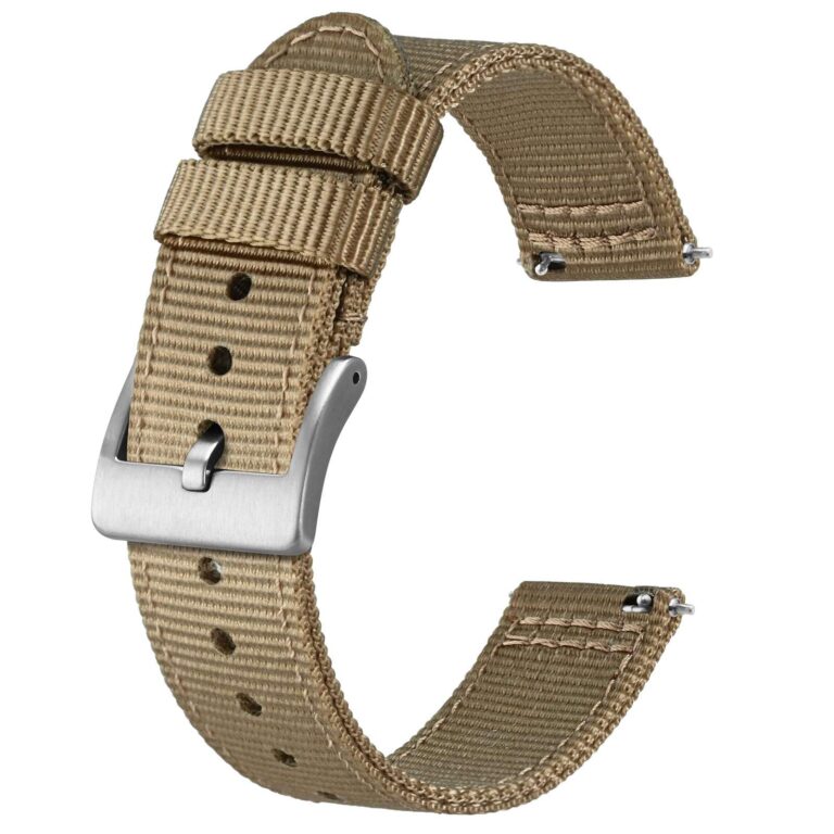 BISONSTRAP Cinturino Nylon Militare Sgancio Rapido con Fibbia Spazzolata