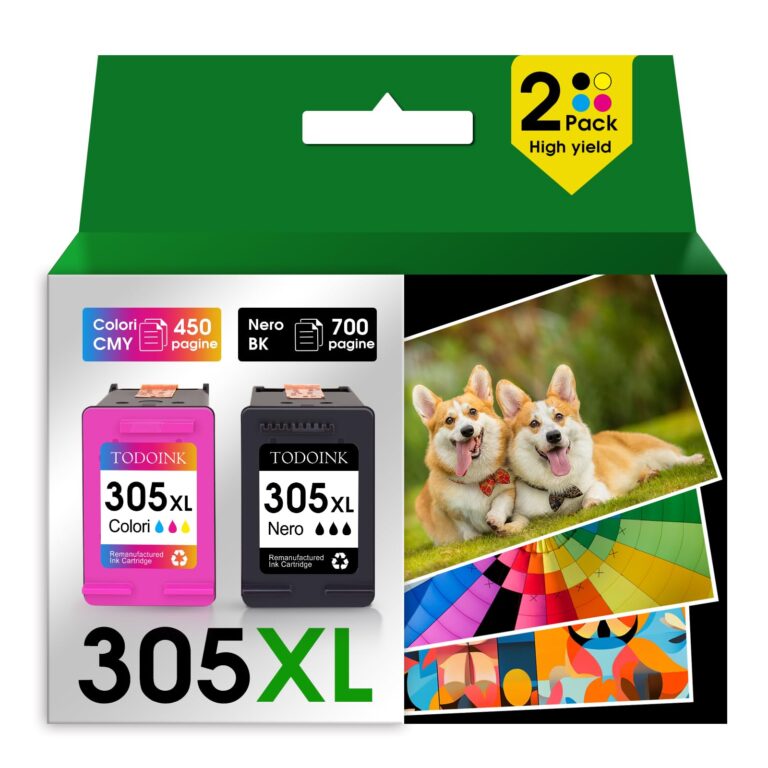 TODOINK 305XL Compatibili HP 305 – Nero e Colore per DeskJet 2720