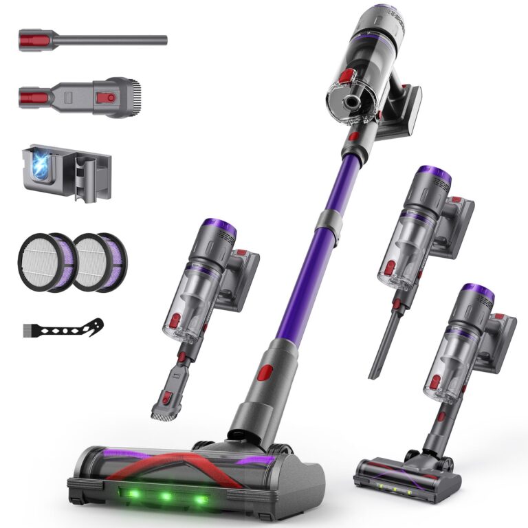 Circlio Aspirapolvere Senza Fili NOVAX T80, 600W/58000Pa, Scopa Elettrica Senza Fili 75 Min, Aspirapolvere Senza Filo Auto...