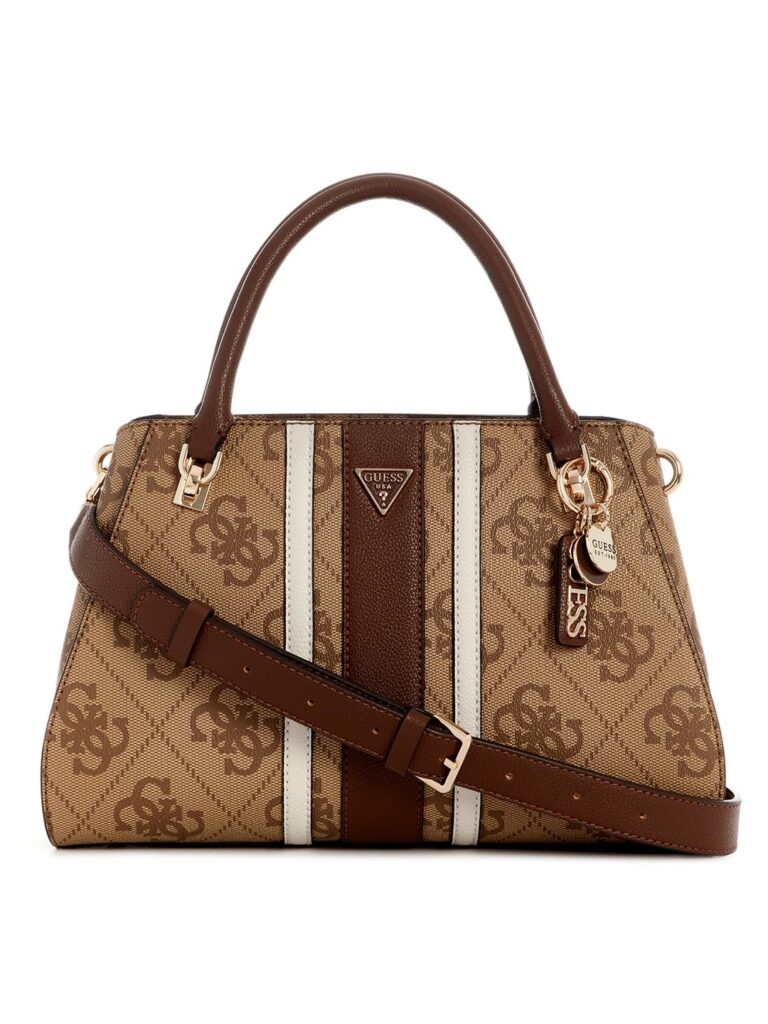 GUESS Noelle II Luxury Satchel CLO - Logo carbone, taglia unica