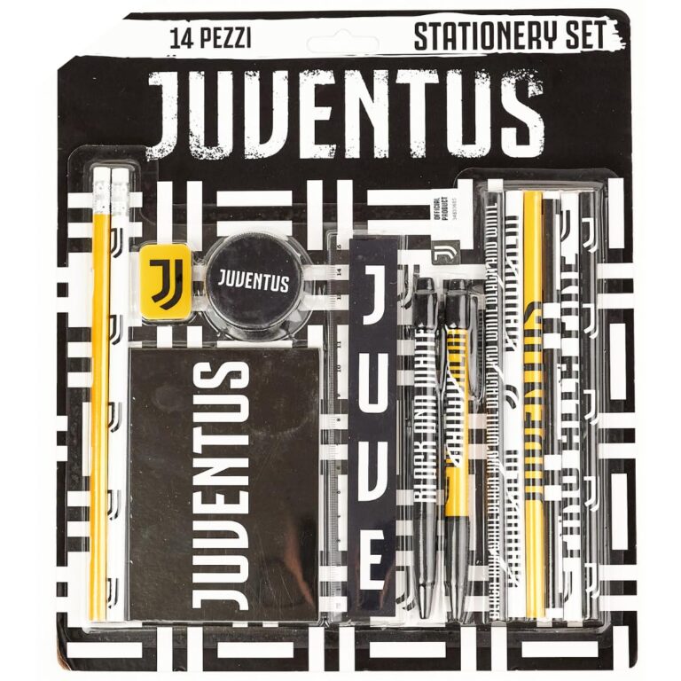 EURO PUBLISHING Juventus Set Cancelleria - Prodotto Ufficiale - (Composto da 14 Pezzi)