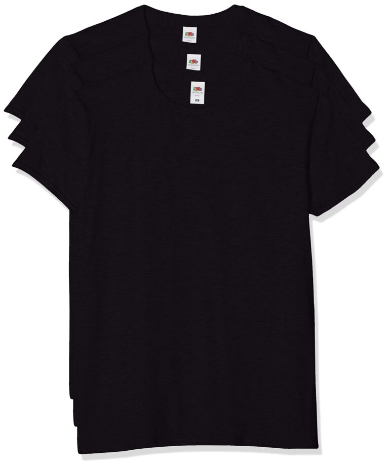 Fruit of the Loom T-shirt pesante uomo, confezione da 3